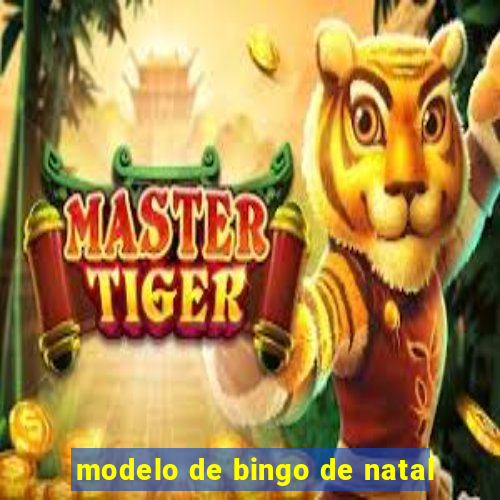 modelo de bingo de natal